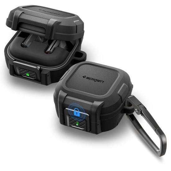 Husă Spigen Lock Fit pentru Samsung Galaxy Buds 4 Pro / Buds 4, Matte Black Husă Spigen Lock Fit pentru Samsung Galaxy Buds 4 Pro / Buds 4, Matte Black (Pro, ACS11202) by www.silkase.ro