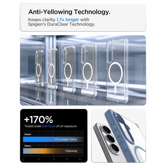 Husa Spigen Ultra Hybrid MagSafe pentru Samsung Galaxy S26+, Albastru Deschis (S26 Plus, ACS11213) by www.silkase.ro
