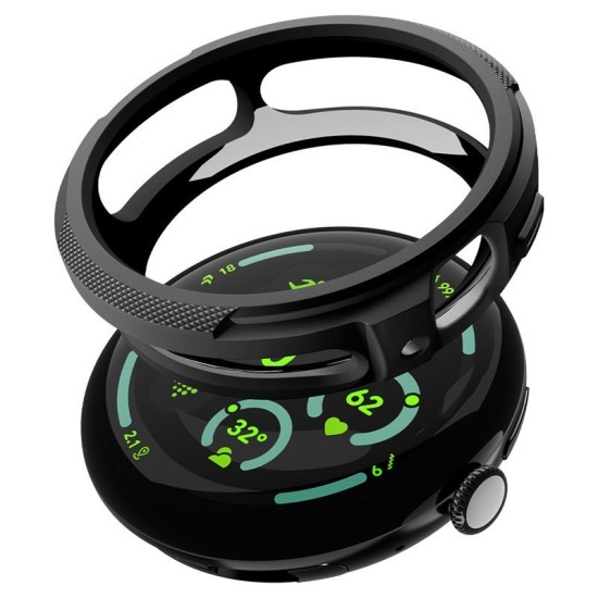 Husa de Protectie Spigen Liquid Air V2 pentru Google Pixel Watch 4 45mm, Matte Black (Pixel Watch 4, ACS11222) by www.silkase.ro