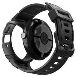 Husă cu Curea Spigen Rugged Armor Pro + Stand pentru Google Pixel Watch 4 (45mm), Matte Black