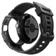 Husă cu Curea Spigen Rugged Armor Pro + Stand pentru Google Pixel Watch 4 (45mm), Matte Black (Pixel Watch 4, ACS11223) by www.silkase.ro