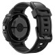 Husă cu Curea Spigen Rugged Armor Pro + Stand pentru Google Pixel Watch 4 (45mm), Matte Black (Pixel Watch 4, ACS11223) by www.silkase.ro