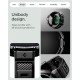Husă cu Curea Spigen Rugged Armor Pro + Stand pentru Google Pixel Watch 4 (45mm), Matte Black (Pixel Watch 4, ACS11223) by www.silkase.ro