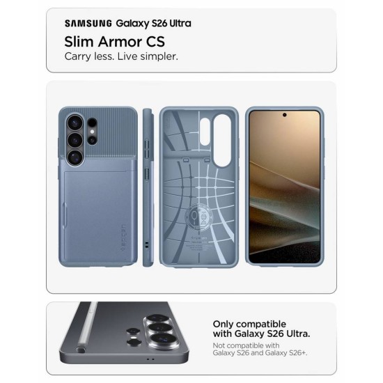 Husa Spigen Slim Armor CS pentru Samsung Galaxy S26 Ultra, Albastru Deschis Husa Spigen Slim Armor CS pentru Samsung Galaxy S26 Ultra, Albastru Deschis (S26 Ultra, ACS11225) by www.silkase.ro