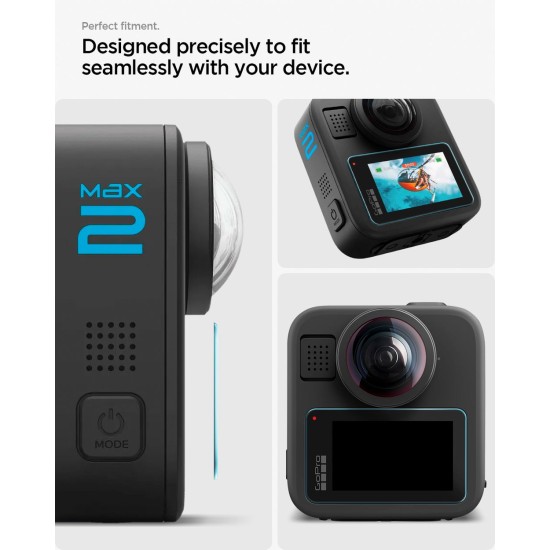 Set 2 Folii de Protecție Spigen Glass tR Slim pentru GoPro MAX 2 - Transparent Set 2 Folii de Protecție Spigen Glass tR Slim pentru GoPro MAX 2 - Transparent (Ingredi, AGL11230) by www.silkase.ro