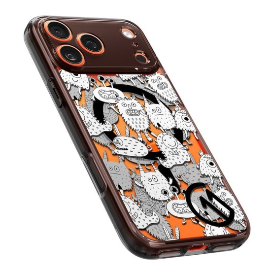 Husă Spigen Ultra Hybrid MagSafe Inkverse pentru iPhone 17 Pro (Pixel 10 Pro Fold, ACS11233) by www.silkase.ro