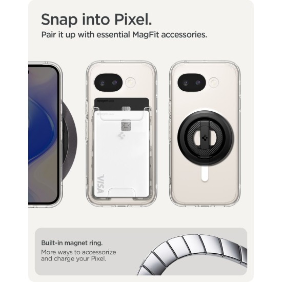 Husa Spigen Ultra Hybrid MagSafe pentru Google Pixel 10a, Clear White (Pixel 10a, ACS11276) by www.silkase.ro