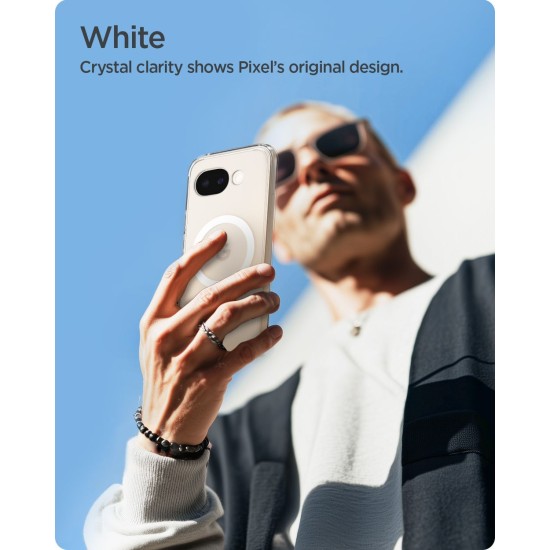 Husa Spigen Ultra Hybrid MagSafe pentru Google Pixel 10a, Clear White (Pixel 10a, ACS11276) by www.silkase.ro