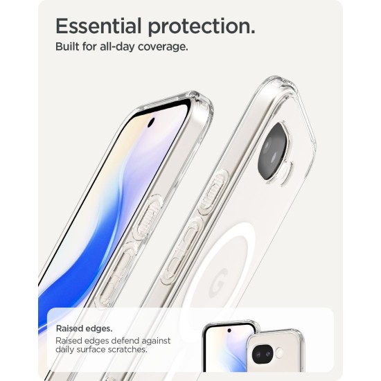 Husa Spigen Ultra Hybrid MagSafe pentru Google Pixel 10a, Clear White (Pixel 10a, ACS11276) by www.silkase.ro
