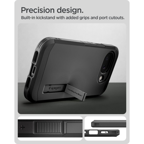 Husă Spigen Tough Armor MagSafe pentru Google Pixel 10a, Black (Pixel 10a, ACS11280) by www.silkase.ro