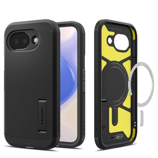 Husă Spigen Tough Armor MagSafe pentru Google Pixel 10a, Black (Pixel 10a, ACS11280) by www.silkase.ro