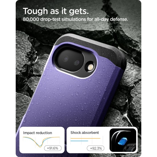 Husa Spigen Tough Armor MagSafe pentru Google Pixel 10a, Ash Violet (Pixel 10a, ACS11281) by www.silkase.ro