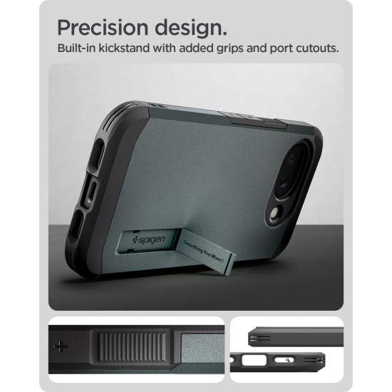 Husa Spigen Tough Armor MagSafe pentru Google Pixel 10a, Abyss Green (Pixel 10a, ACS11282) by www.silkase.ro