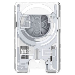 Husa Spigen Ultra Hybrid Wallet MagSafe, Zero One White