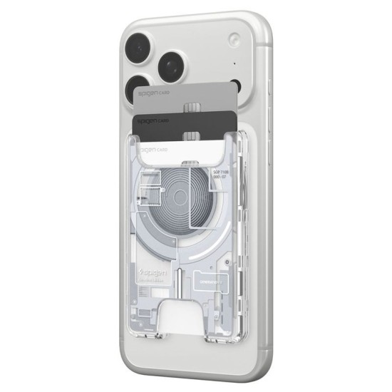 Husa Spigen Ultra Hybrid Wallet MagSafe, Zero One White (Pixel 10 Pro Fold, AFA11305) by www.silkase.ro
