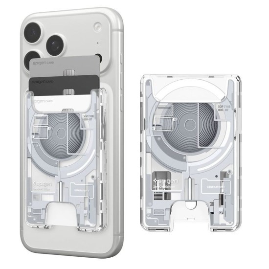 Husa Spigen Ultra Hybrid Wallet MagSafe, Zero One White (Pixel 10 Pro Fold, AFA11305) by www.silkase.ro