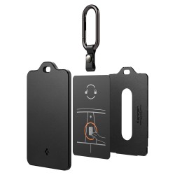 Suport Card Cheie Tesla Spigen, Negru - Protecție Premium