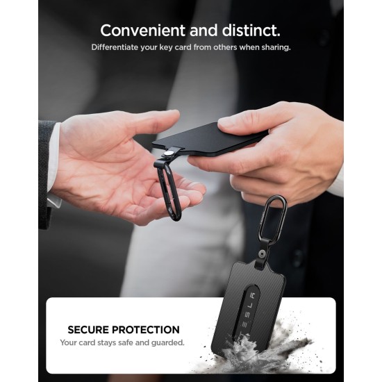Suport Card Cheie Tesla Spigen, Negru - Protecție Premium (Accesorii auto, ACP11310) by www.silkase.ro