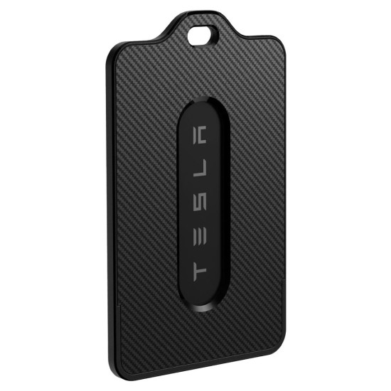 Suport Card Cheie Tesla Spigen, Negru - Protecție Premium (Accesorii auto, ACP11310) by www.silkase.ro