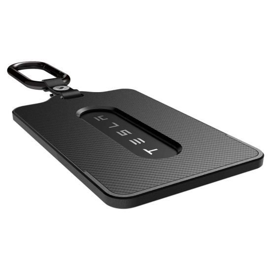 Suport Card Cheie Tesla Spigen, Negru - Protecție Premium (Accesorii auto, ACP11310) by www.silkase.ro