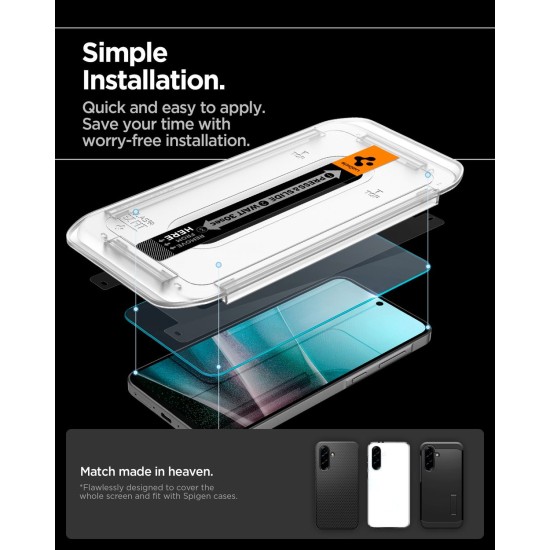 Folie de Sticla Spigen Glass tR EZ Fit HD pentru Samsung Galaxy A37 5G / A36 5G, 1 Bucata (A37, AGL11365) by www.silkase.ro