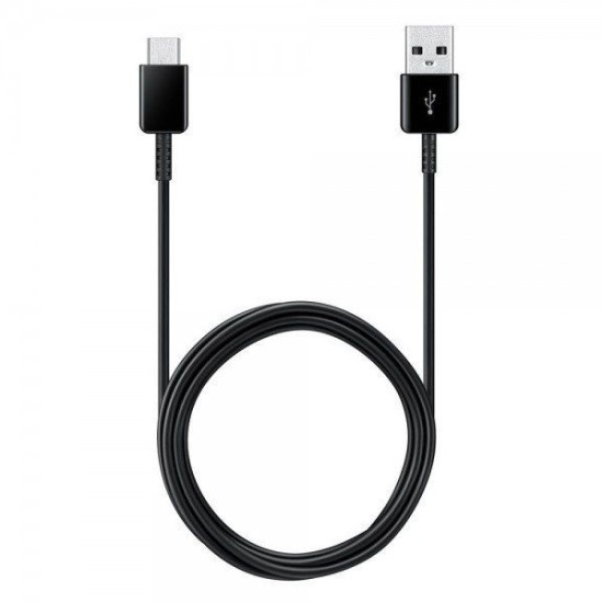 Cablu de Date Original Samsung (EP-DG930IBE) USB-C, 1.5m, Negru (Bakr, EP-DG930IBEGWW) by www.silkase.ro
