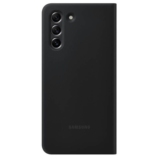 Husă Originală Samsung Clear View Case pentru Galaxy S21 FE, Dark Gray (Bakr, EF-ZG990CBEGEW) by www.silkase.ro