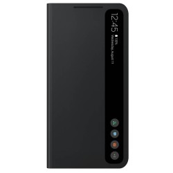 Husă Originală Samsung Clear View Case pentru Galaxy S21 FE, Dark Gray