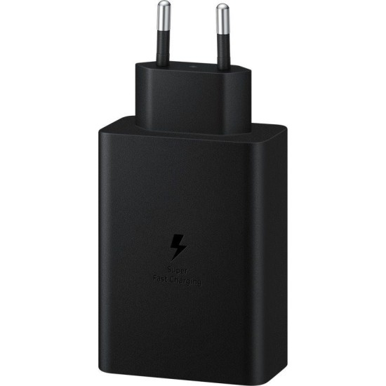 Încărcător de Rețea Samsung Trio EP-T6530NBE, 65W, 2x USB-C, 1x USB-A, Negru (Cabluri Telefon, EP-T6530NBEGEU) by www.silkase.ro
