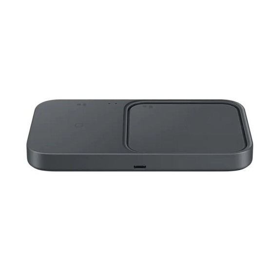 Încărcător Wireless Samsung DUO Pad EP-P5400TBE, Negru, cu Adaptor Inclus (Bakr, EP-P5400TBEGEU) by www.silkase.ro