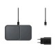 Încărcător Wireless Samsung DUO Pad EP-P5400TBE, Negru, cu Adaptor Inclus (Bakr, EP-P5400TBEGEU) by www.silkase.ro