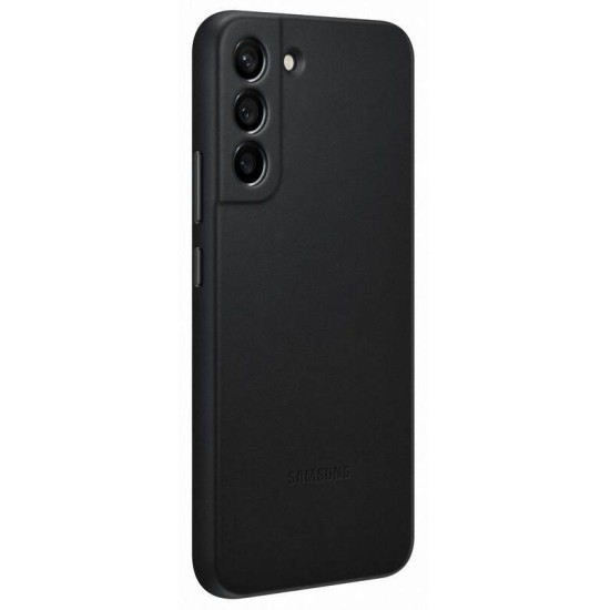 Husa Originala Samsung Leather Cover pentru Galaxy S22+, Neagra (Bakr, EF-VS906LBEGWW) by www.silkase.ro