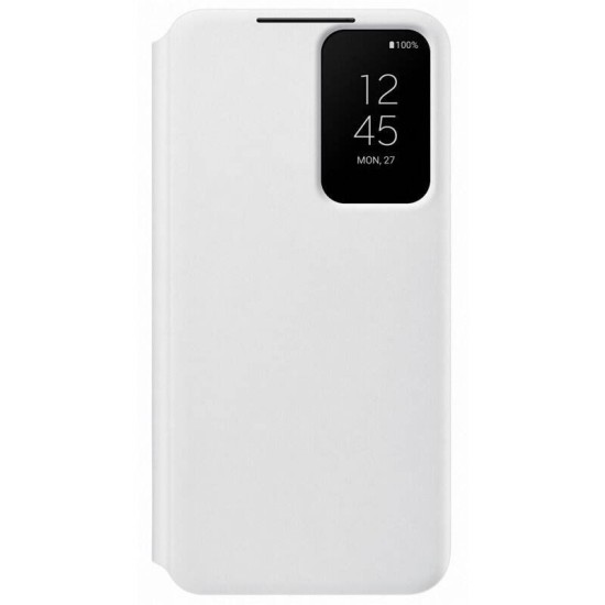 Husa Originala Samsung Clear View Case pentru Galaxy S22, Alba Husa Originala Samsung Clear View Case pentru Galaxy S22, Alba (Bakr, EF-ZS901CWEGEW) by www.silkase.ro