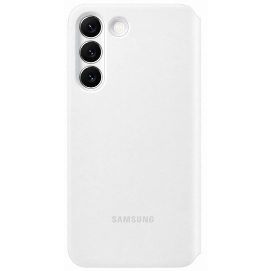 Husa Originala Samsung Clear View Case pentru Galaxy S22, Alba Husa Originala Samsung Clear View Case pentru Galaxy S22, Alba (Bakr, EF-ZS901CWEGEW) by www.silkase.ro
