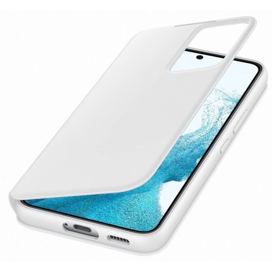 Husa Originala Samsung Clear View Case pentru Galaxy S22, Alba Husa Originala Samsung Clear View Case pentru Galaxy S22, Alba (Bakr, EF-ZS901CWEGEW) by www.silkase.ro