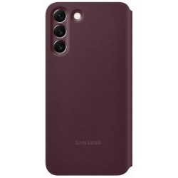 Husa Originala Samsung Clear View Case pentru Galaxy S22+, Vișiniu (Burgundy) Husa Originala Samsung Clear View Case pentru Galaxy S22+, Vișiniu (Burgundy)