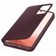 Husa Originala Samsung Clear View Case pentru Galaxy S22+, Vișiniu (Burgundy) (Bakr, EF-ZS906CEEGWW) by www.silkase.ro