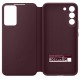 Husa Originala Samsung Clear View Case pentru Galaxy S22+, Vișiniu (Burgundy) (Bakr, EF-ZS906CEEGWW) by www.silkase.ro