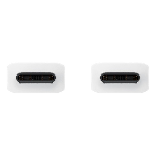 Cablu de Date Original Samsung (EP-DX510JWE) USB-C la USB-C, 5A, 1.8m, Alb (Bakr, EP-DX510JWEGEU) by www.silkase.ro