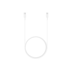 Cablu de Date Original Samsung (EP-DX310JWE) USB-C la USB-C, 3A, 1.8m, Alb