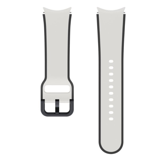 Curea Sport Samsung Galaxy Watch 4 / 4 Classic / 5 / 5 Pro, Two-tone 20mm, S/M, Sand (ET-STR90SJE) (Bakr, ET-STR90SJEGEU) by www.silkase.ro