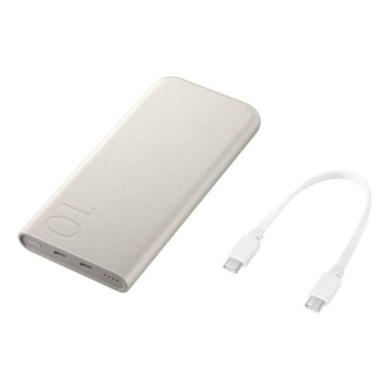 Baterie Externă Samsung FastCharge 10000mAh, 25W, 2x USB-C, Bej (EB-P3400XUE) Baterie Externă Samsung FastCharge 10000mAh, 25W, 2x USB-C, Bej (EB-P3400XUE) (Bakr, EB-P3400XUEGEU) by www.silkase.ro