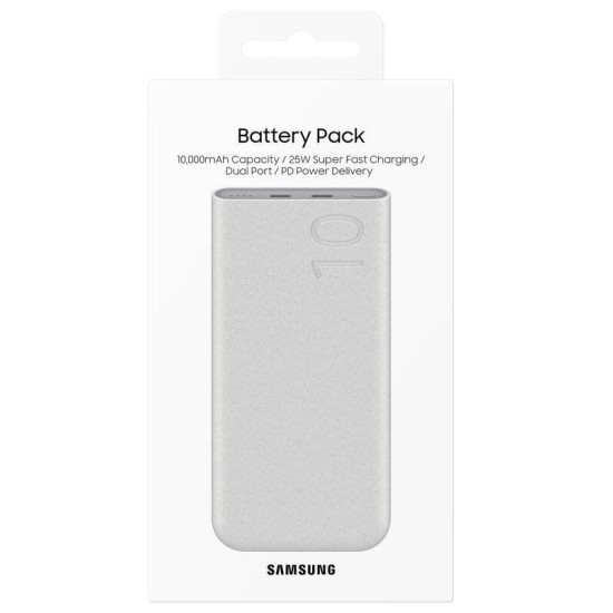 Baterie Externă Samsung FastCharge 10000mAh, 25W, 2x USB-C, Bej (EB-P3400XUE) Baterie Externă Samsung FastCharge 10000mAh, 25W, 2x USB-C, Bej (EB-P3400XUE) (Bakr, EB-P3400XUEGEU) by www.silkase.ro