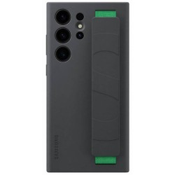 Husa Originala Samsung Silicone Cover with Strap pentru Galaxy S23 Ultra, Black (EF-GS918TBE)