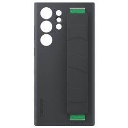 Husa Originala Samsung Silicone Cover with Strap pentru Galaxy S23 Ultra, Black (EF-GS918TBE)