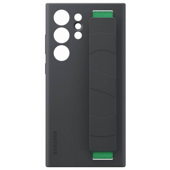 Husa Originala Samsung Silicone Cover with Strap pentru Galaxy S23 Ultra, Black (EF-GS918TBE) (Bakr, EF-GS918TBEGWW) by www.silkase.ro