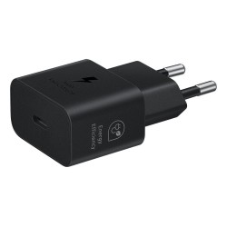 Încărcător Retea Samsung USB-C 25W Travel Charger + Cablu Date USB-C Negru EP-T2510XBE