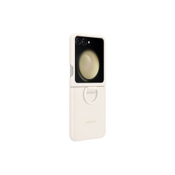 Husă de Protecție Samsung Silicone Cover cu Inel pentru Galaxy Z Flip 5, Cream (EF-PF731TUE)