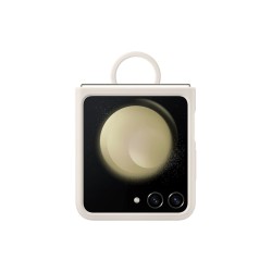 Husă de Protecție Samsung Silicone Cover cu Inel pentru Galaxy Z Flip 5, Cream (EF-PF731TUE)