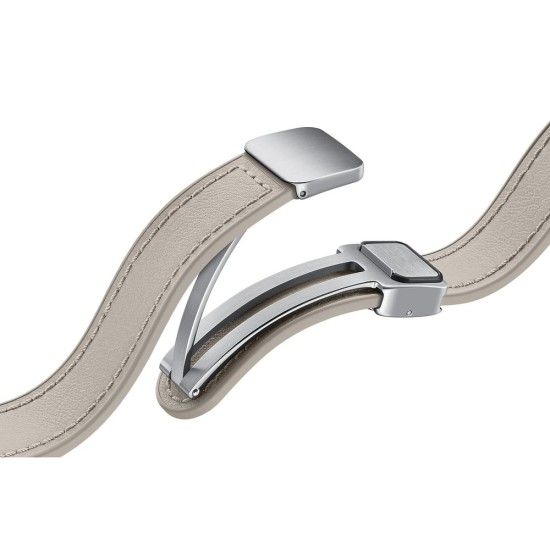 Curea Samsung Galaxy Watch 6 / 6 Classic D-Buckle Leather Strap (Vegan) S/M ET-SHR93SAE (Bakr, ET-SHR93SAEGEU) by www.silkase.ro